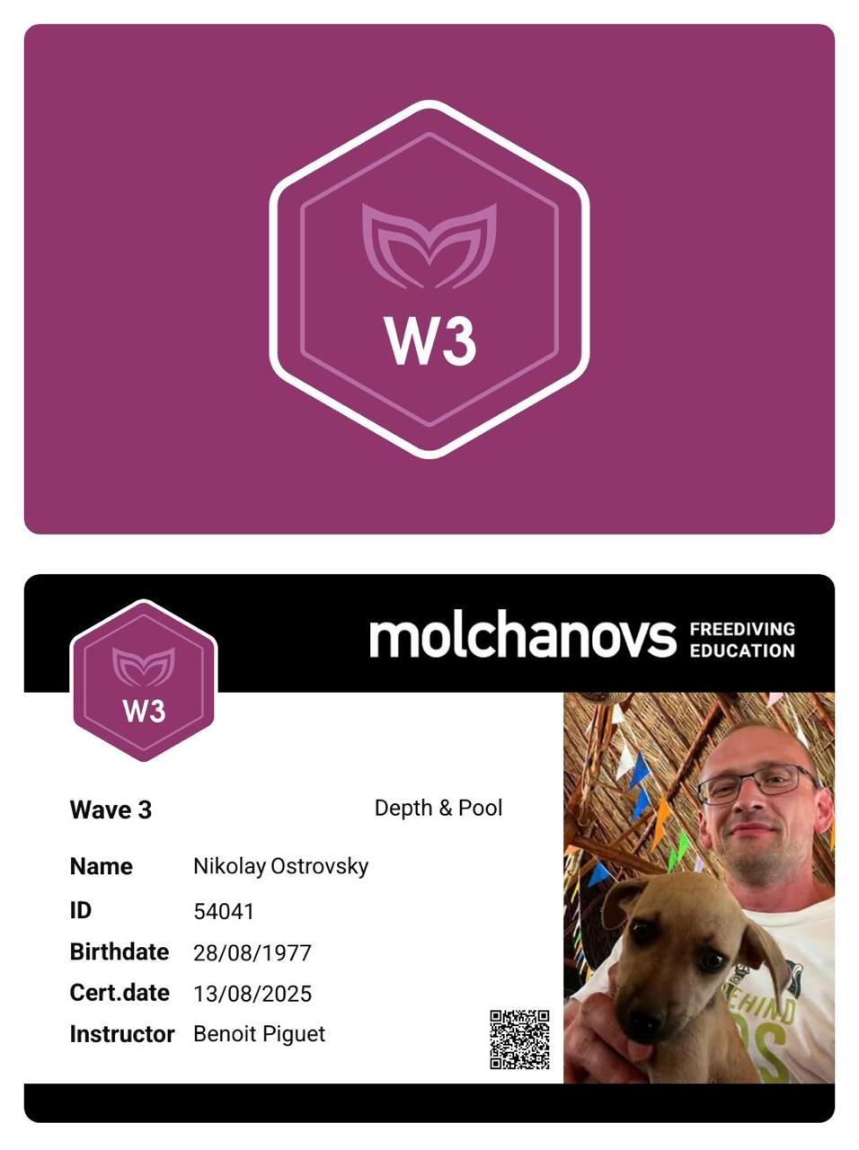 Molchanovs assistant instructor